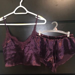 💕3/$25 LaSenza Satin Lounge set